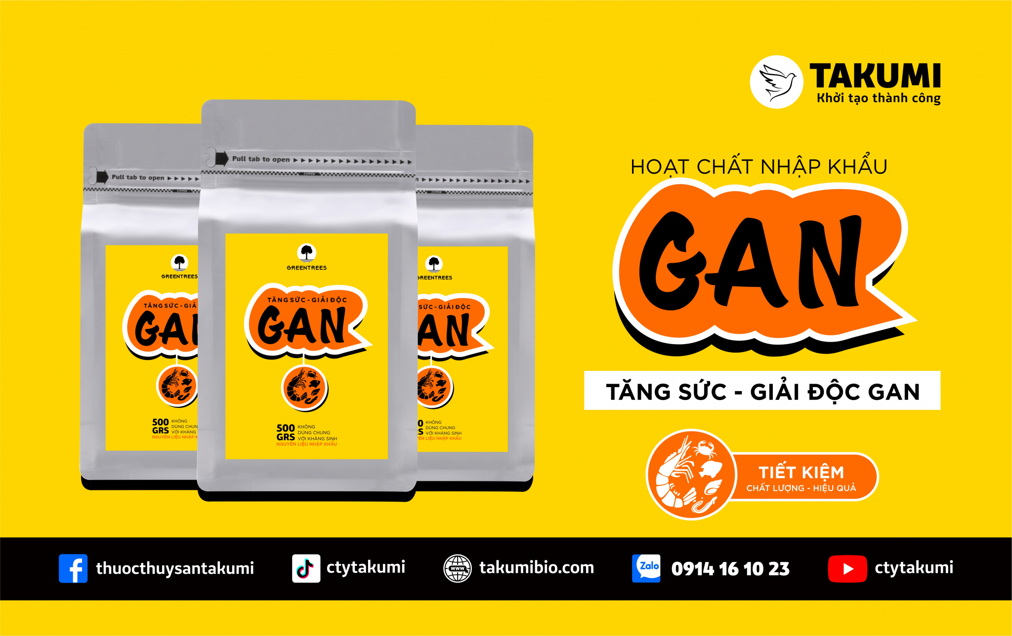 HOẠT CHẤT NHẬP KHẨU TĂNG SỨC GIẢI ĐỘC GAN